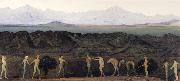Davies Arthur Bowen Line of Mountaints USA oil painting artist